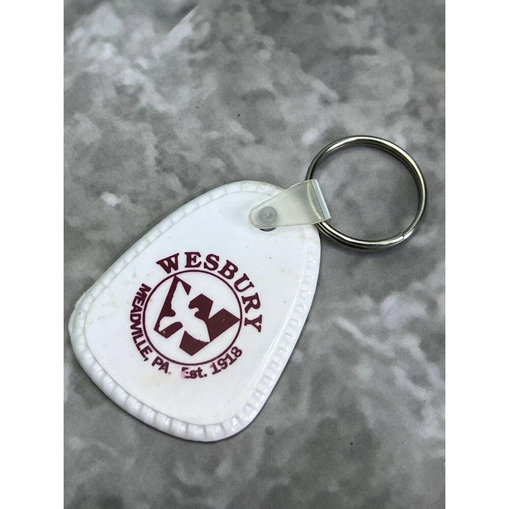 Wesbury Methodist Vintage Keychain Tag Keyring